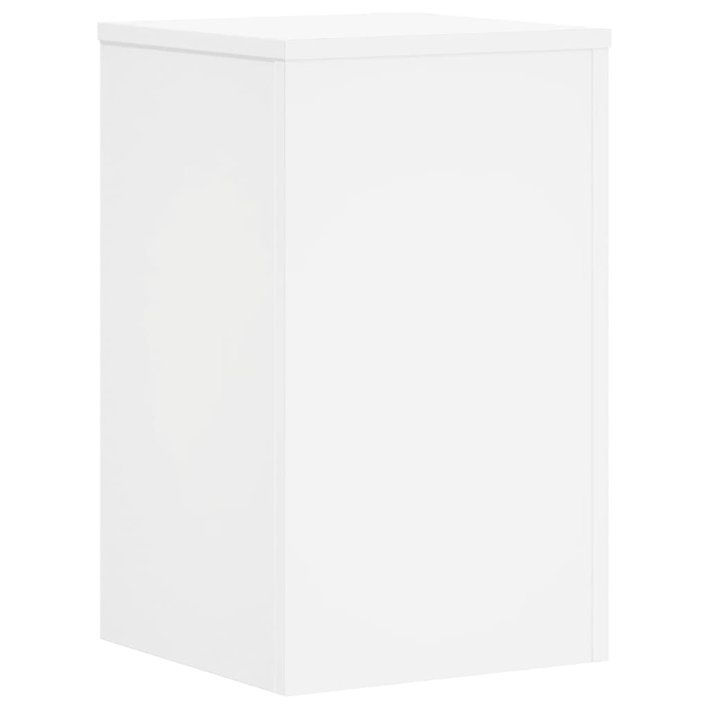 vidaXL Plant Stands 2 pcs White 30x30x50 cm Engineered wood