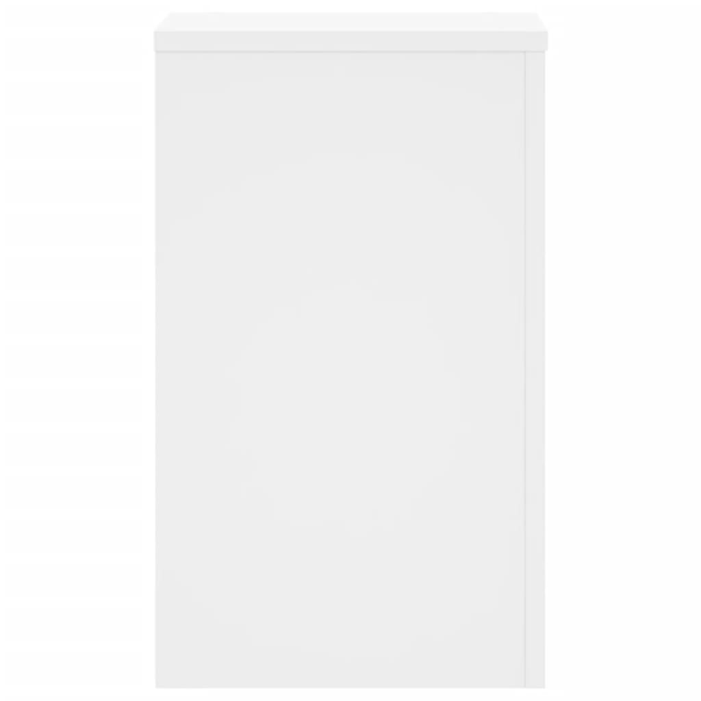 vidaXL Plant Stands 2 pcs White 30x30x50 cm Engineered wood