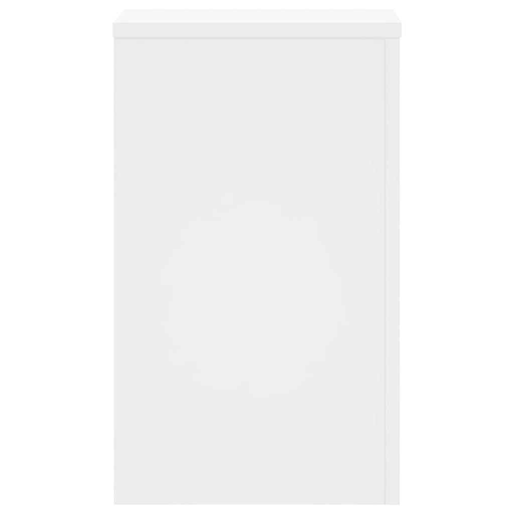 vidaXL Plant Stands 2 pcs White 30x30x50 cm Engineered wood