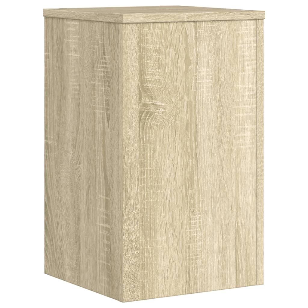 vidaXL Plant Stands 2 pcs Sonoma Oak 30x30x50 cm Engineered wood