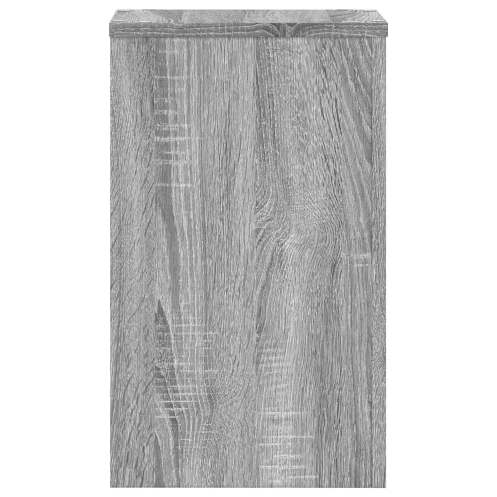 vidaXL Plant Stands 2 pcs Grey Sonoma 30x30x50 cm Engineered wood