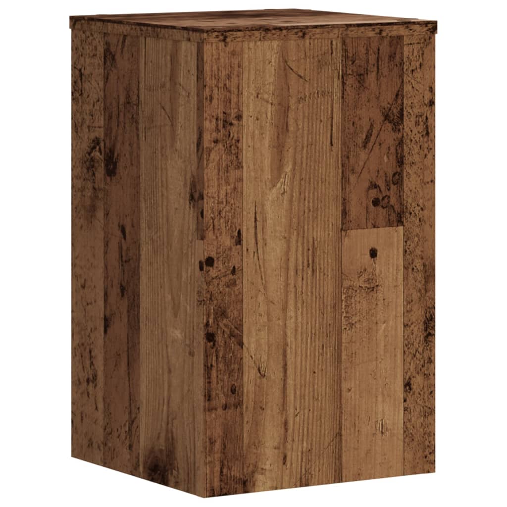 Plant Stands 2 pcs Old Wood 30x30x50 cm Engineered wood