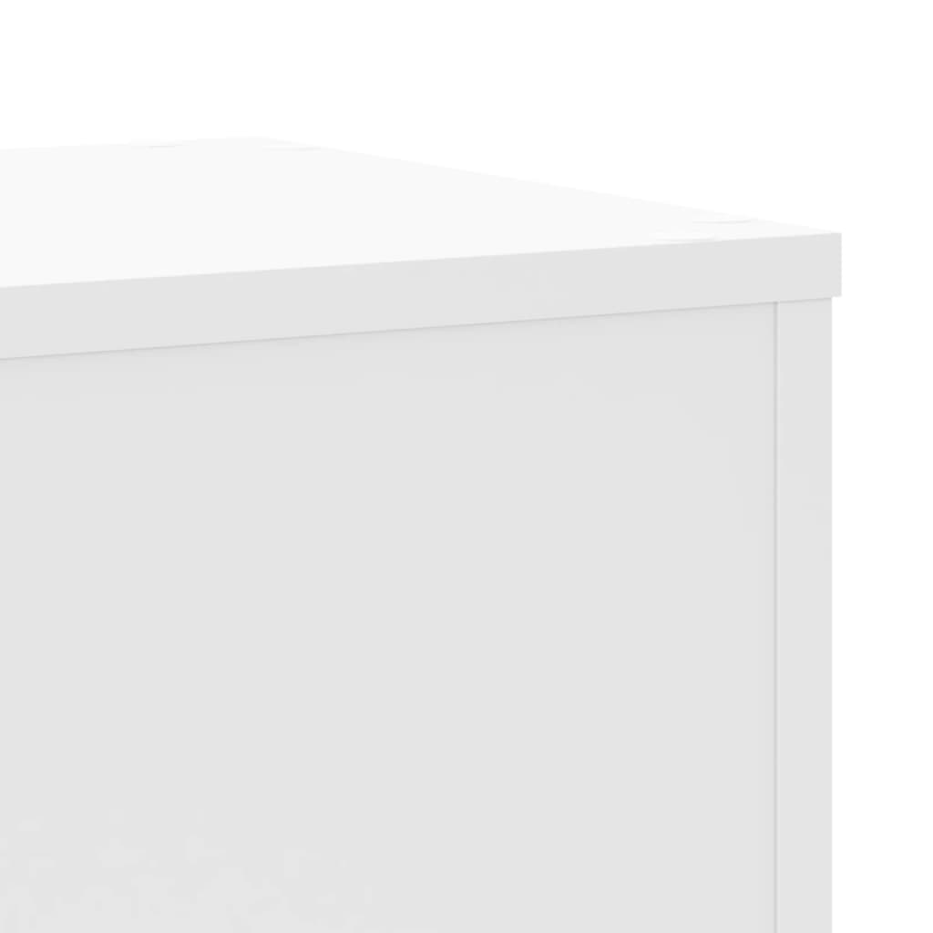 vidaXL Plant Stands 2 pcs White 30x30x70 cm Engineered wood