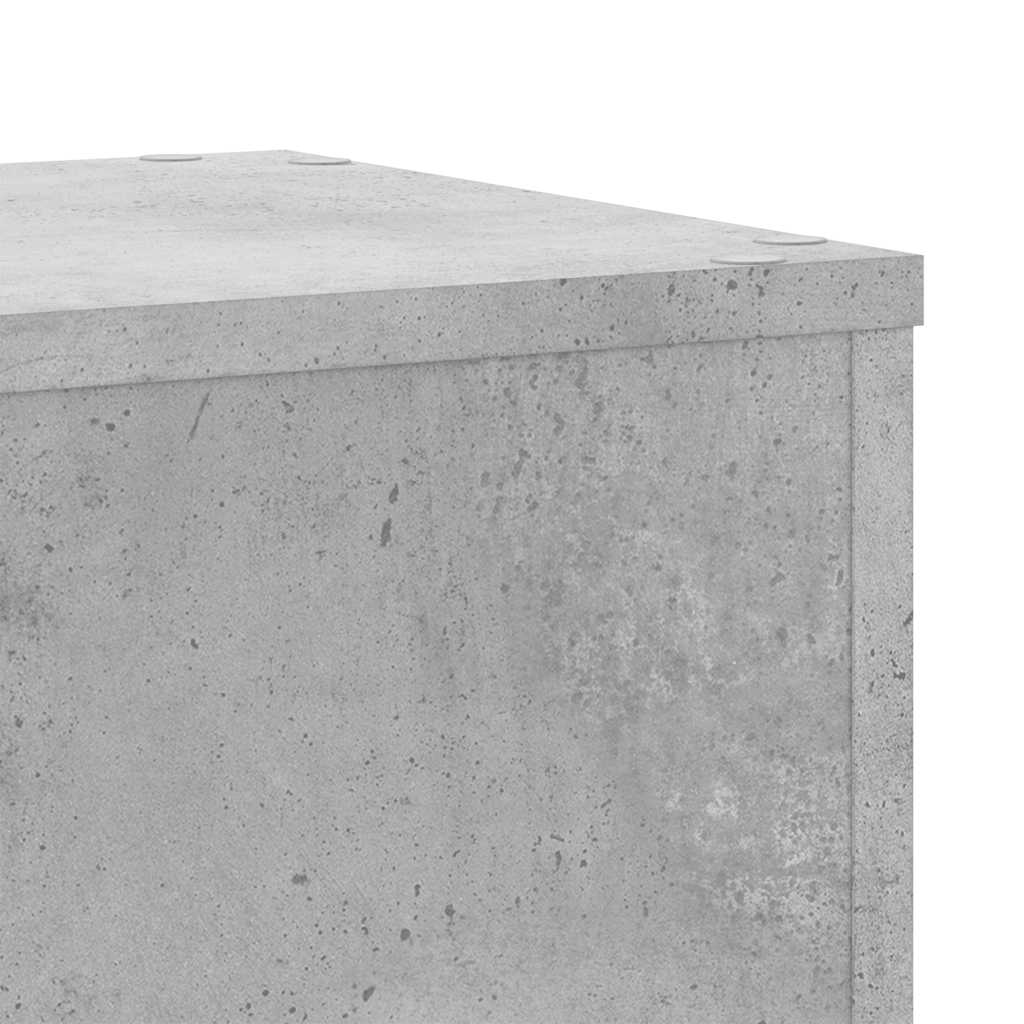 Plant Stands 2 pcs Concrete Grey 30x30x70 cm Engineered wood