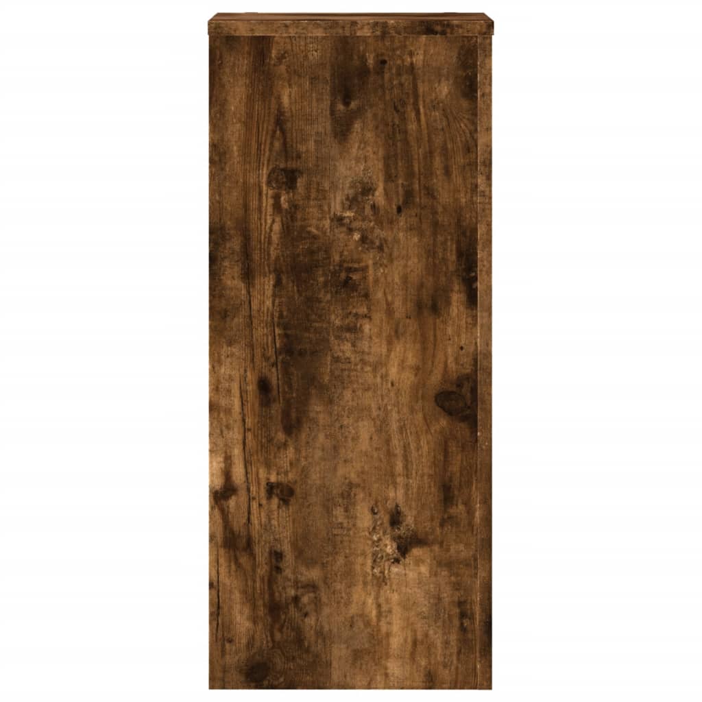 Plant Stands 2 pcs Smoked Oak 30x30x70 cm Engineered wood
