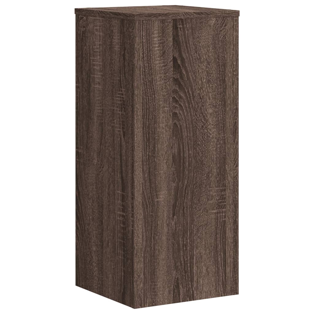 vidaXL Plant Stands 2 pcs Brown Oak 30x30x70 cm Engineered wood