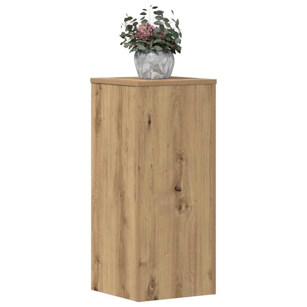 vidaXL Plant Stands 2 pcs Artisan Oak 30x30x70 cm Engineered wood