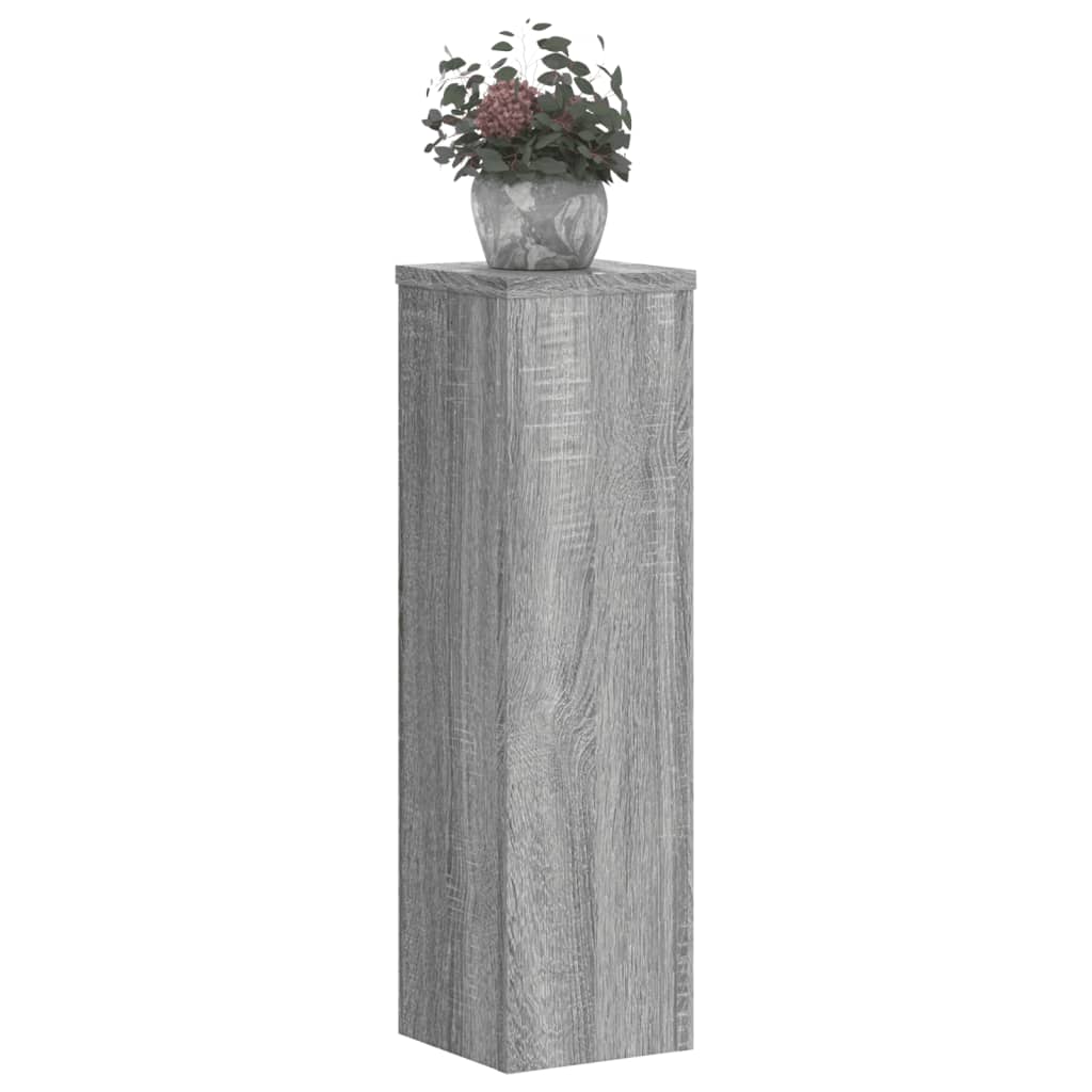 Plant Stands 2 pcs Grey Sonoma 17x17x60 cm Engineered Wood