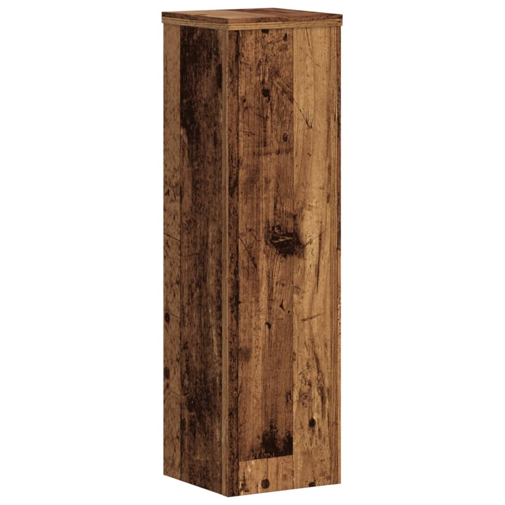 Plant Stands 2 pcs Old Wood 17x17x60 cm Engineered Wood
