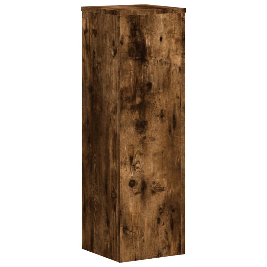 Plant Stands 2 pcs Smoked Oak 25x25x80 cm Engineered Wood