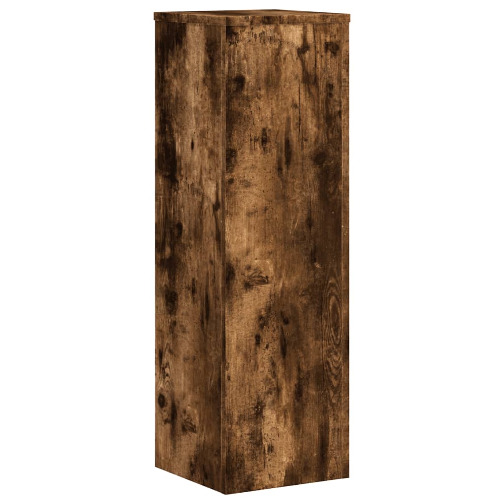 Plant Stands 2 pcs Smoked Oak 25x25x80 cm Engineered Wood