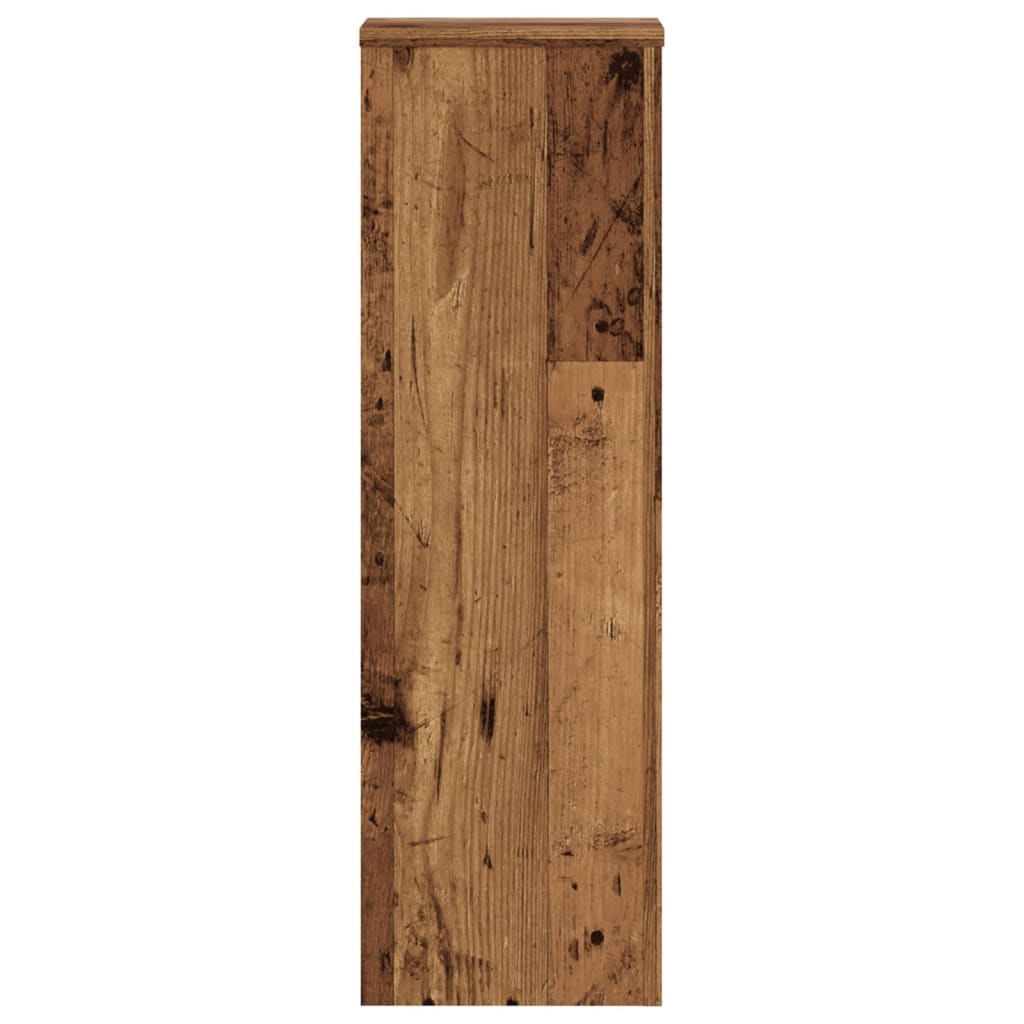 Plant Stands 2 pcs Old Wood 25x25x80 cm Engineered Wood