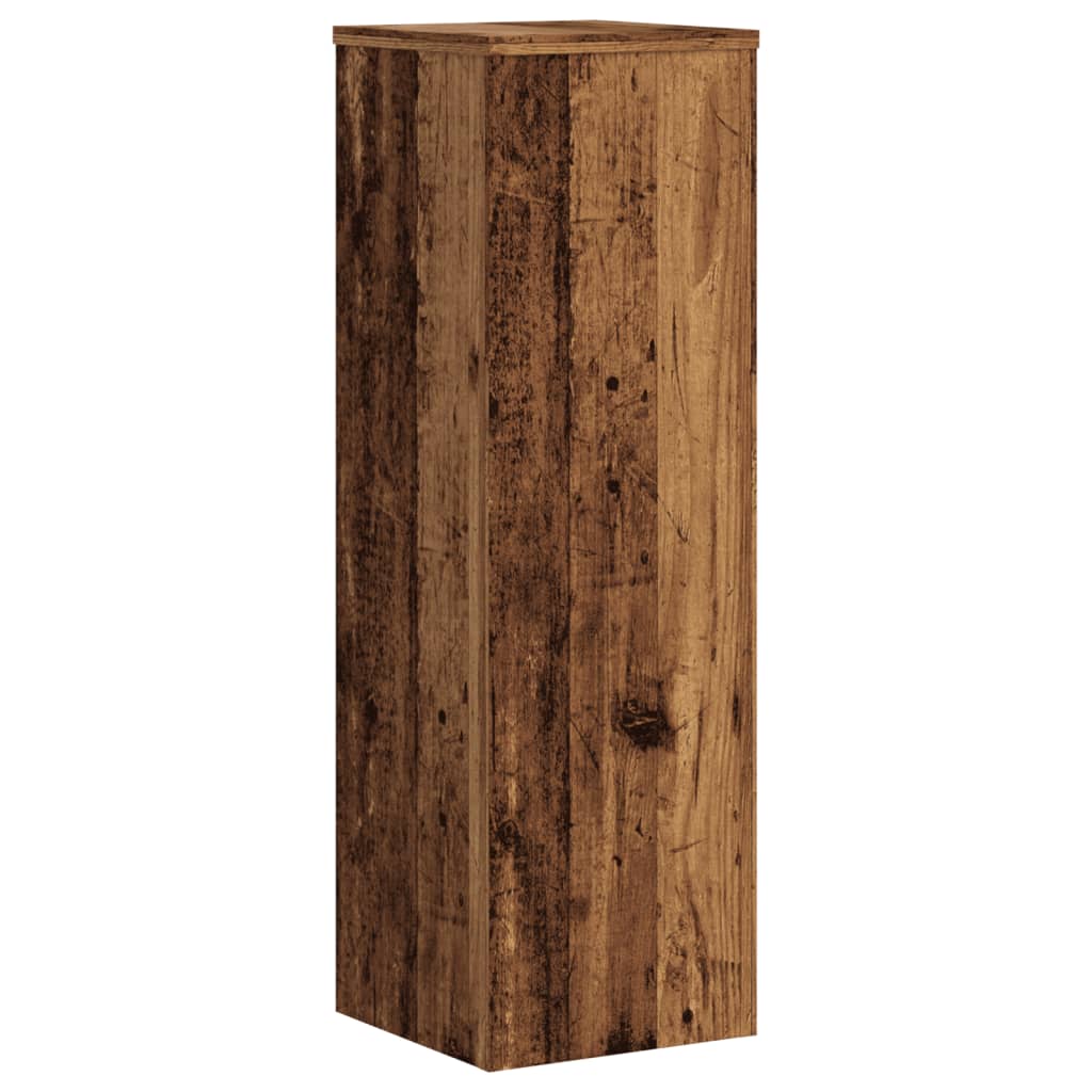 Plant Stands 2 pcs Old Wood 25x25x80 cm Engineered Wood