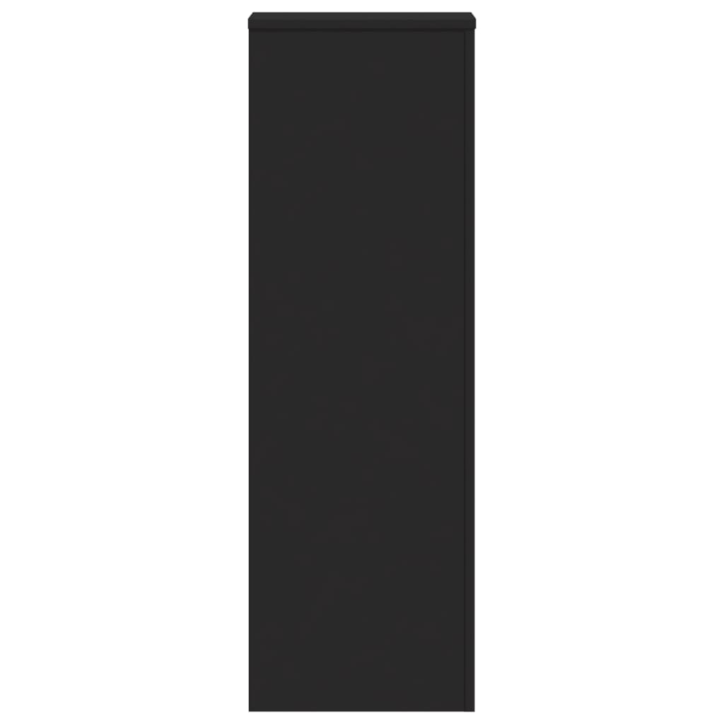 vidaXL Plant Stand Black 33x33x100 cm Engineered Wood