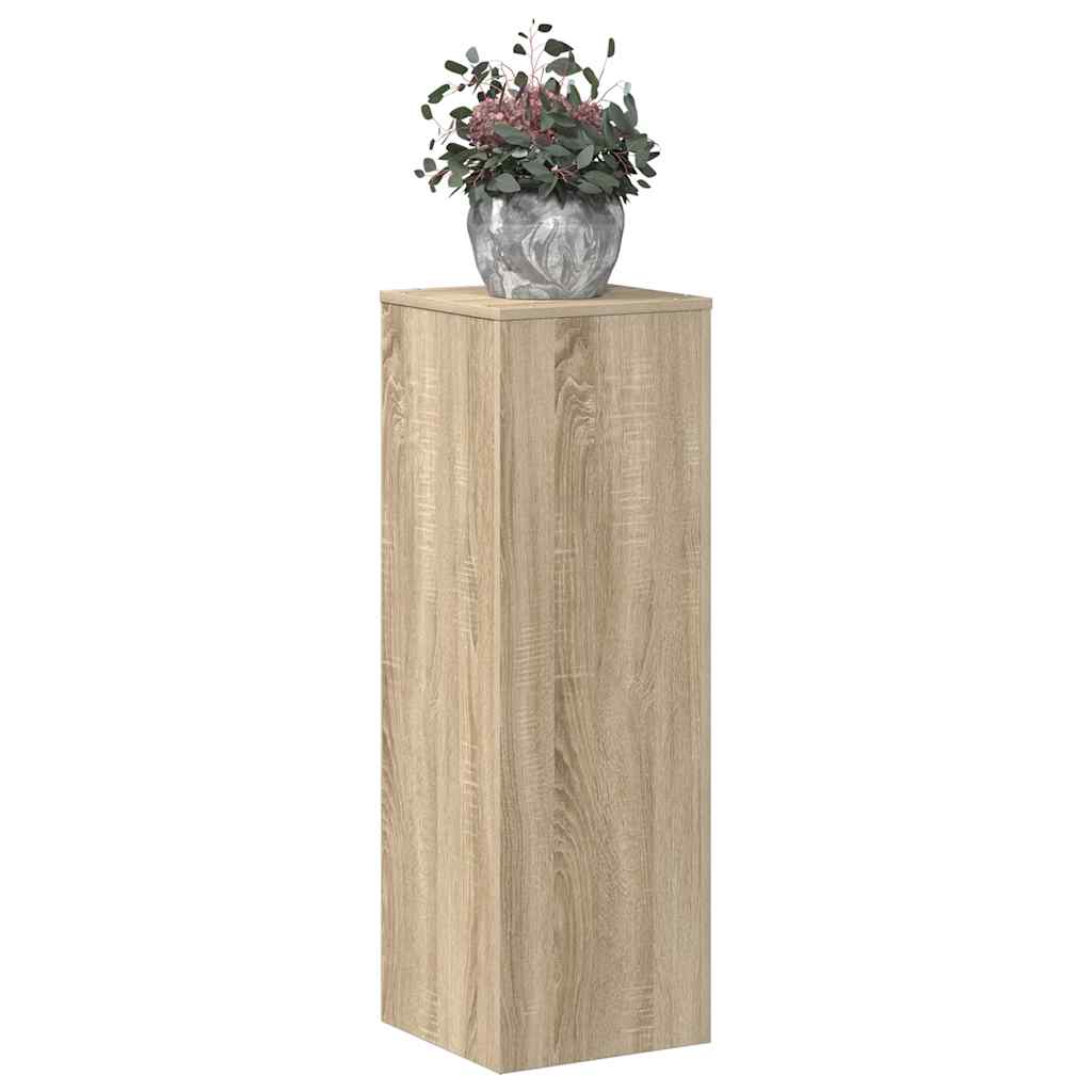 Plant Stand Sonoma Oak 33x33x100 cm Engineered Wood