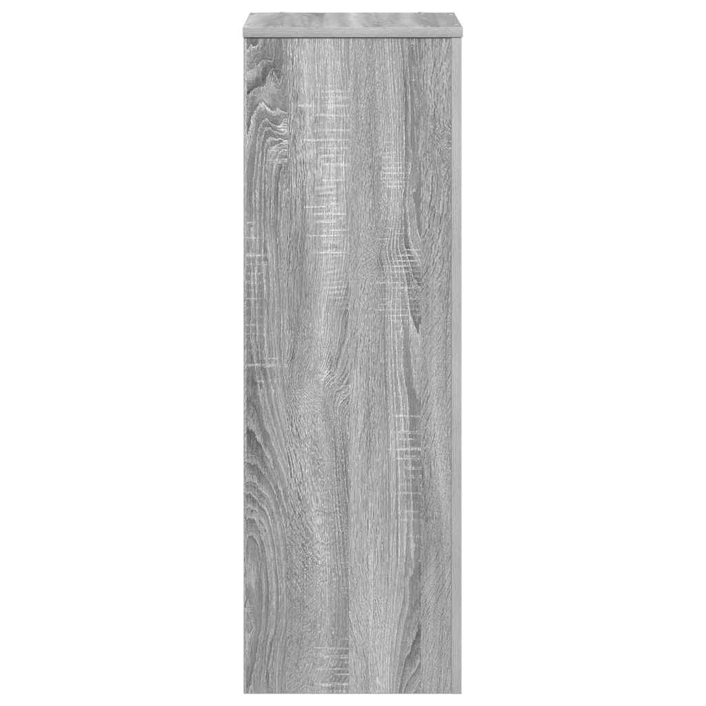 Plant Stand Grey Sonoma 33x33x100 cm Engineered Wood