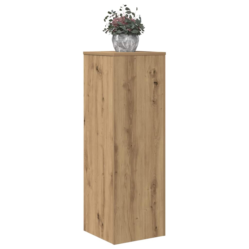 vidaXL Plant Stand Artisan Oak 33x33x100 cm Engineered Wood