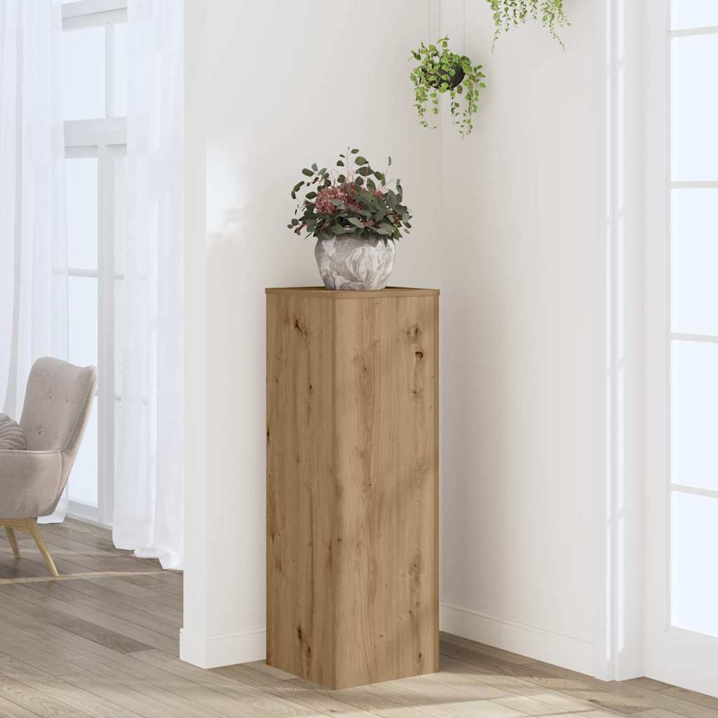vidaXL Plant Stand Artisan Oak 33x33x100 cm Engineered Wood