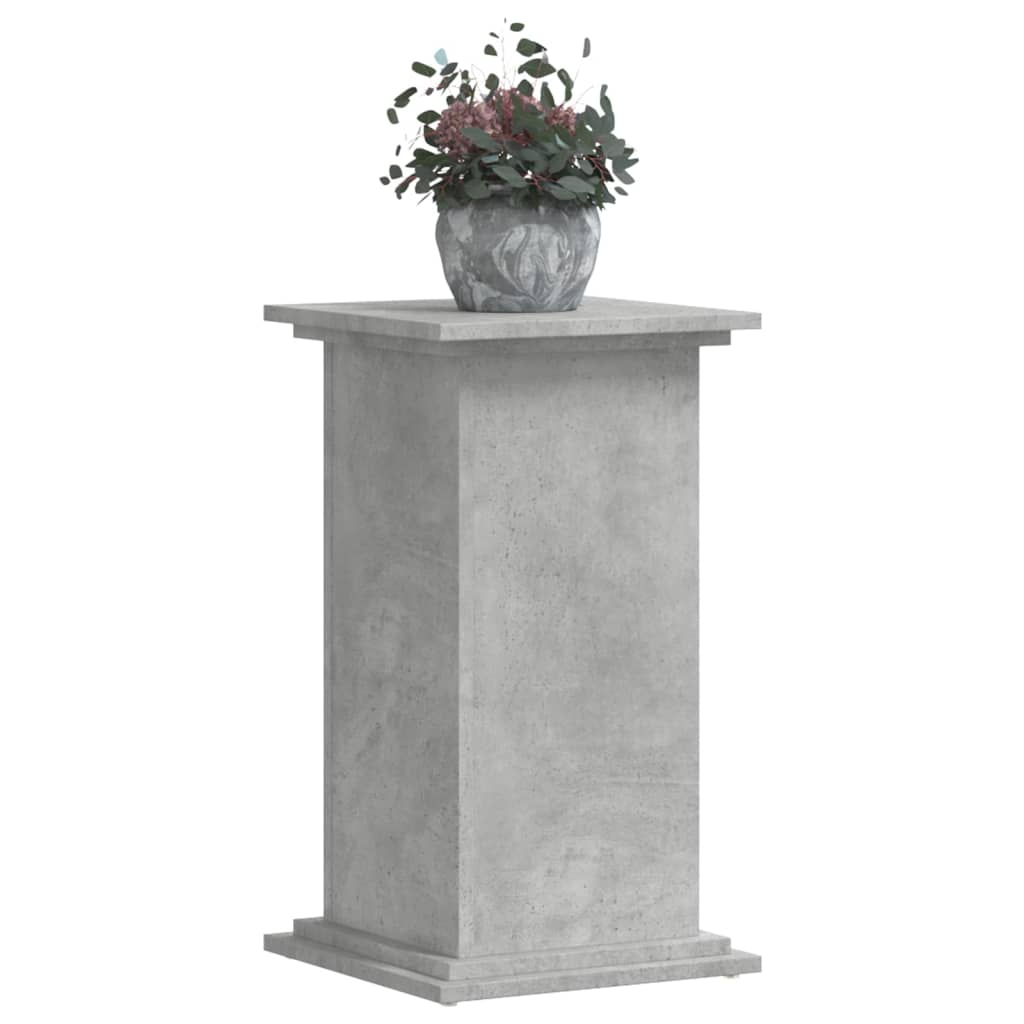 vidaXL Plant Stand Concrete Grey 33x33x60 cm Engineered Wood
