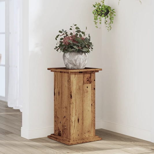 Plant Stand Old Wood 33 x 33 x 60 cm Engineered wood
