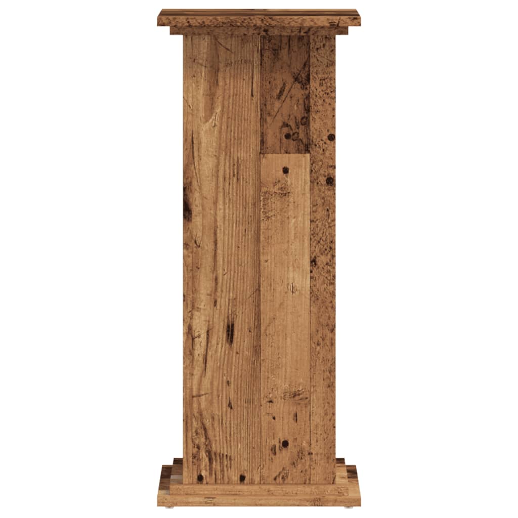 vidaXL Plant Stand Old Wood 33x33x80 cm Engineered Wood