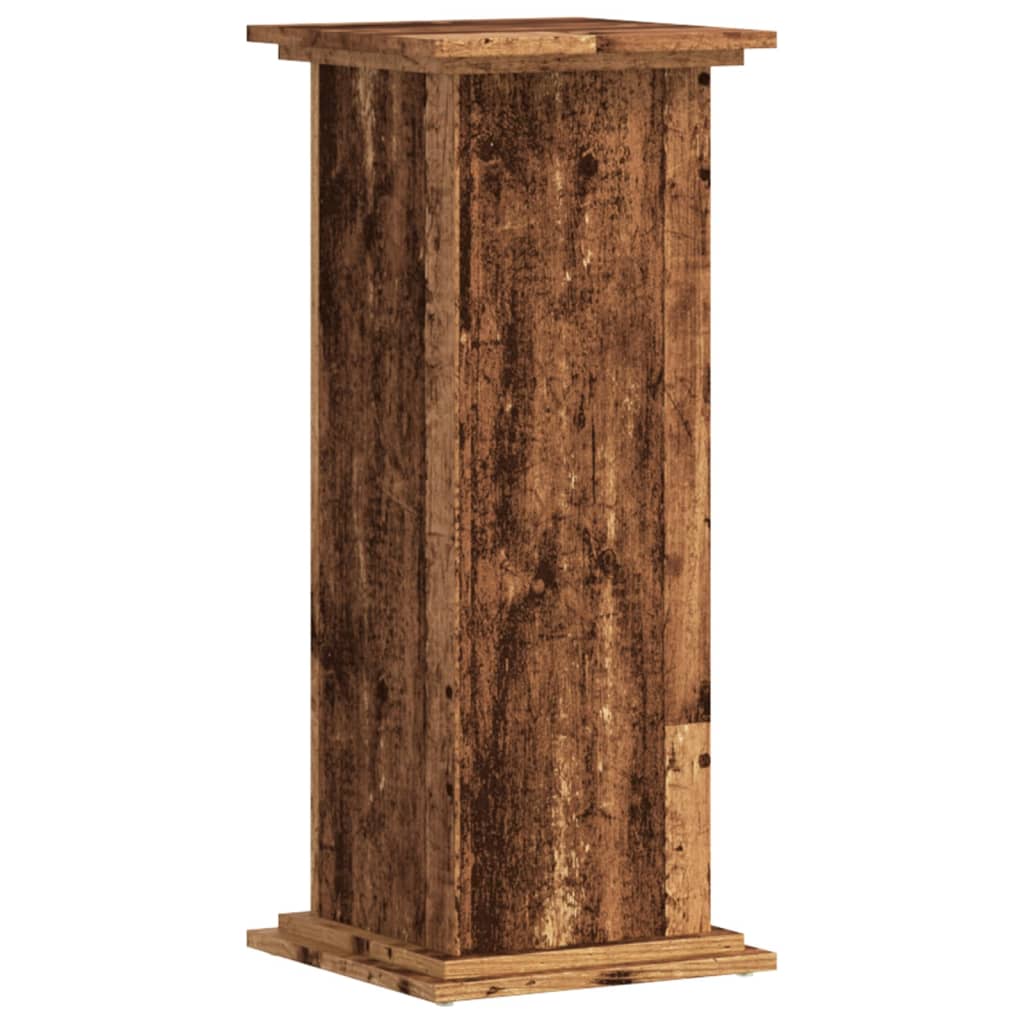 vidaXL Plant Stand Old Wood 33x33x80 cm Engineered Wood