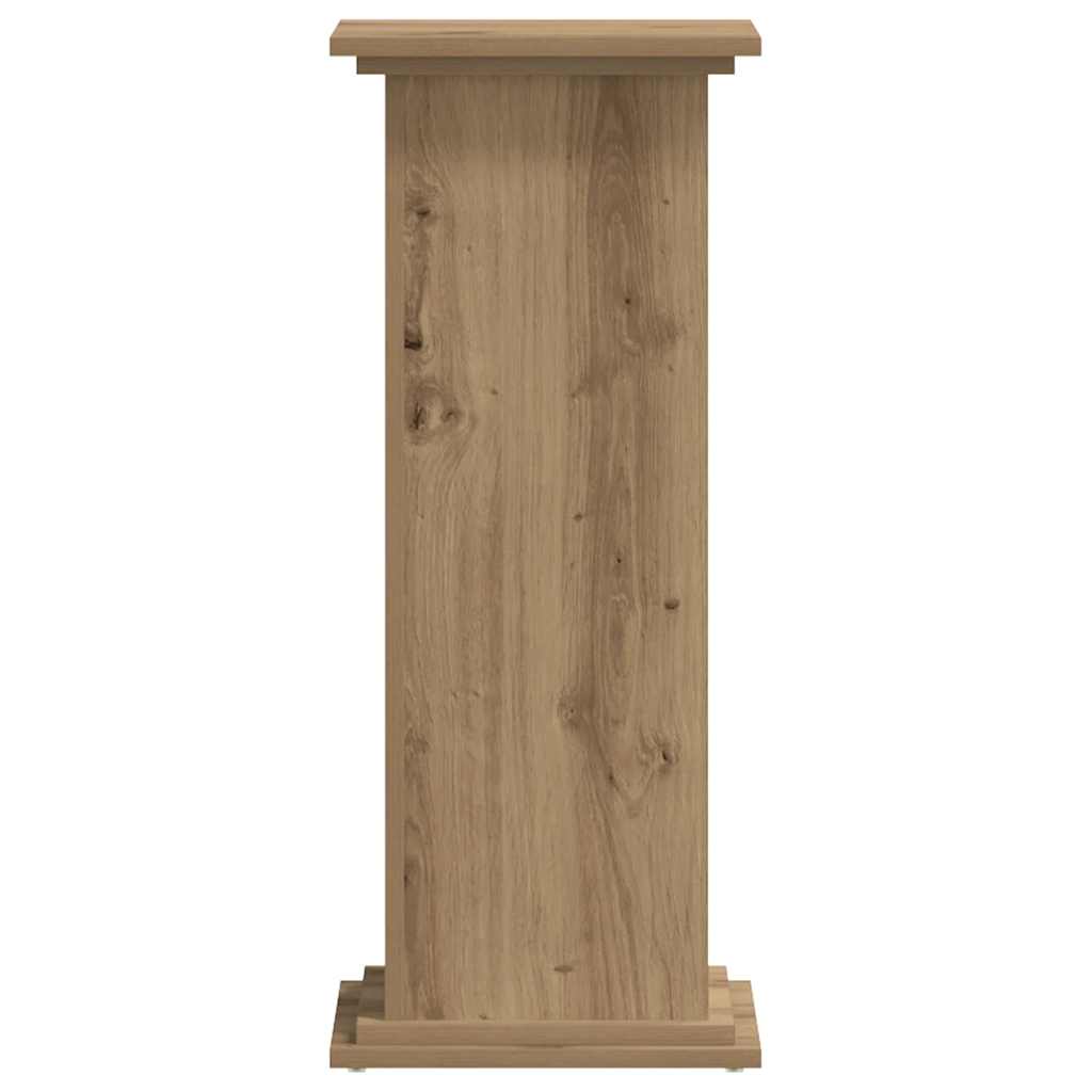 vidaXL Plant Stand Artisan Oak 33x33x80 cm Engineered Wood