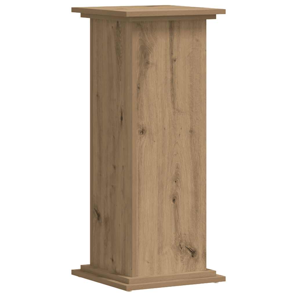 vidaXL Plant Stand Artisan Oak 33x33x80 cm Engineered Wood