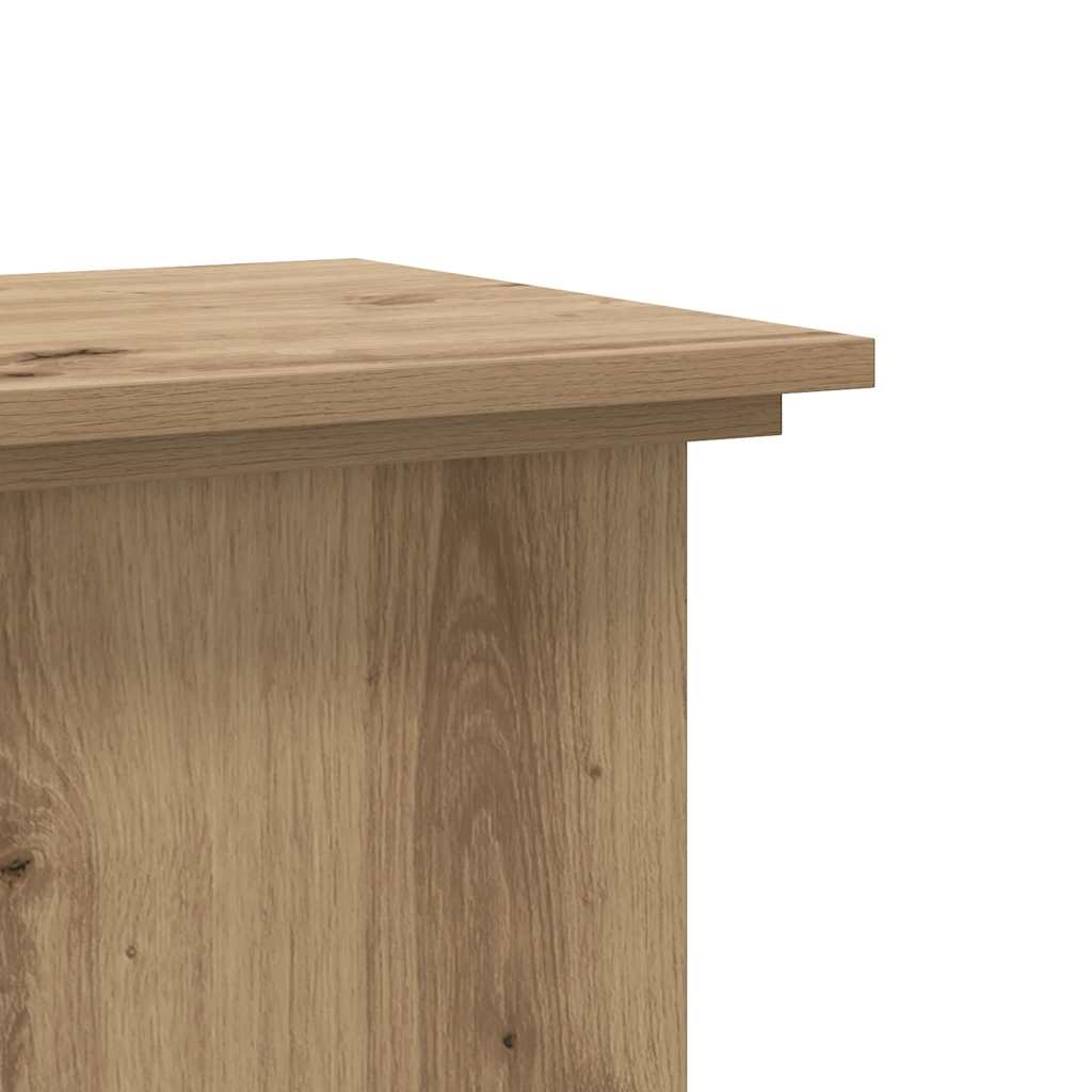 vidaXL Plant Stand Artisan Oak 33x33x80 cm Engineered Wood