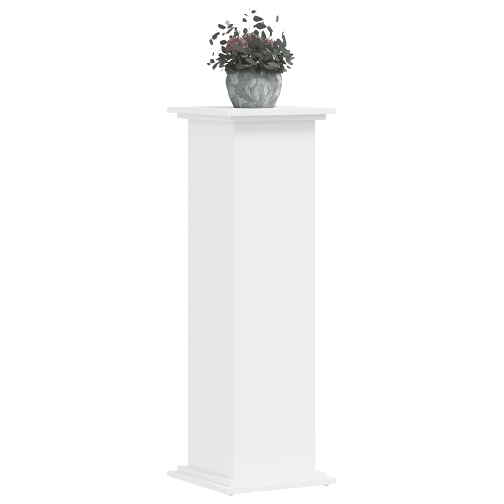 vidaXL Plant Stand White 33x33x100 cm Engineered Wood