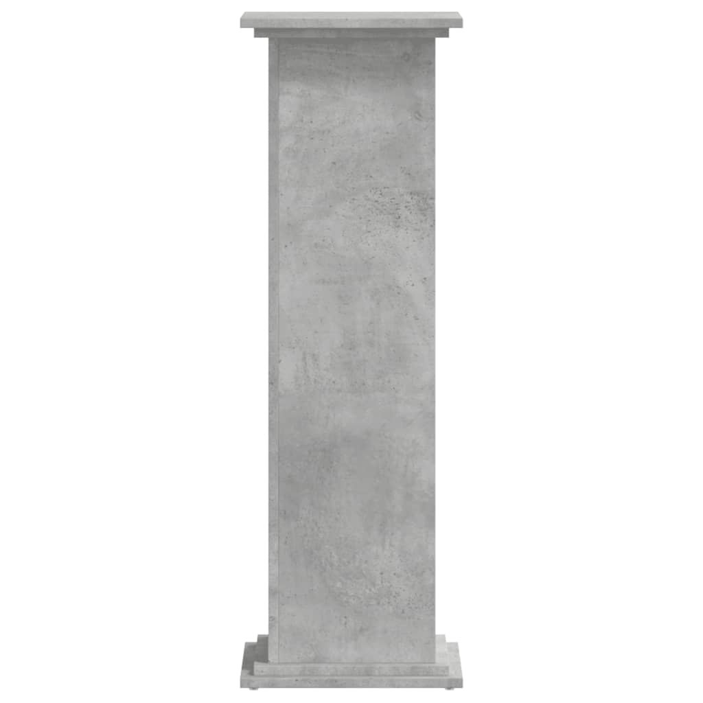 vidaXL Plant Stand Concrete Grey 33x33x100 cm Engineered Wood