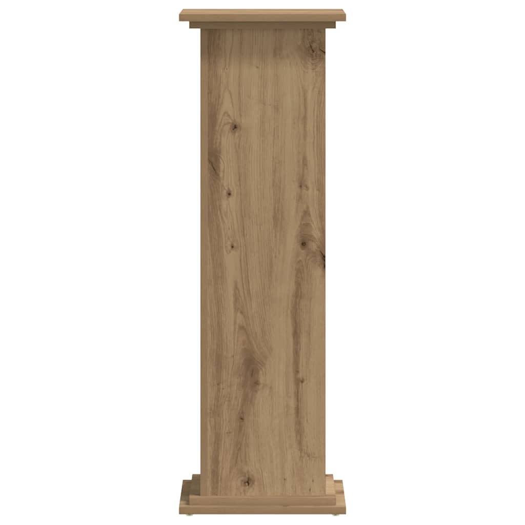 vidaXL Plant Stand Artisan Oak 33x33x100 cm Engineered Wood