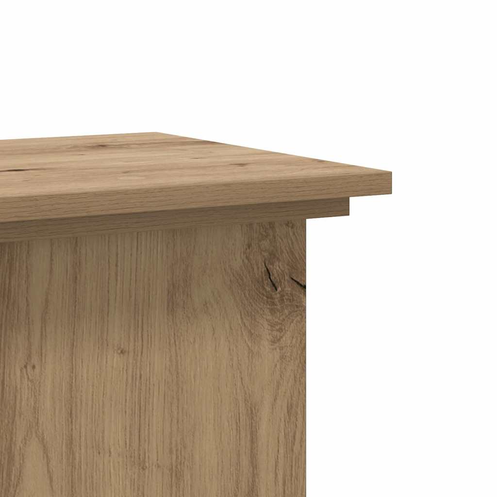 vidaXL Plant Stand Artisan Oak 33x33x100 cm Engineered Wood
