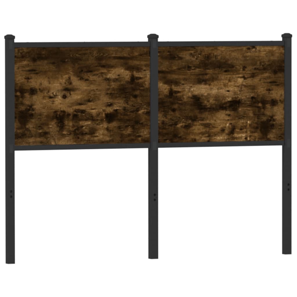 Replace Headboard Smoked Oak 120 cm Engineered Wood and Steel