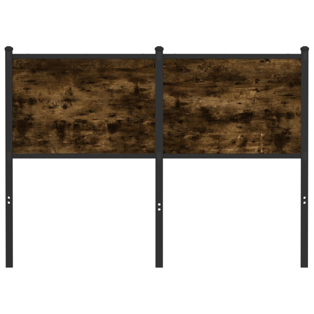 Replace Headboard Smoked Oak 120 cm Engineered Wood and Steel