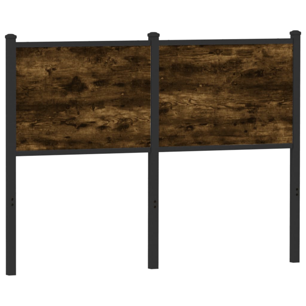 Replace Headboard Smoked Oak 120 cm Engineered Wood and Steel