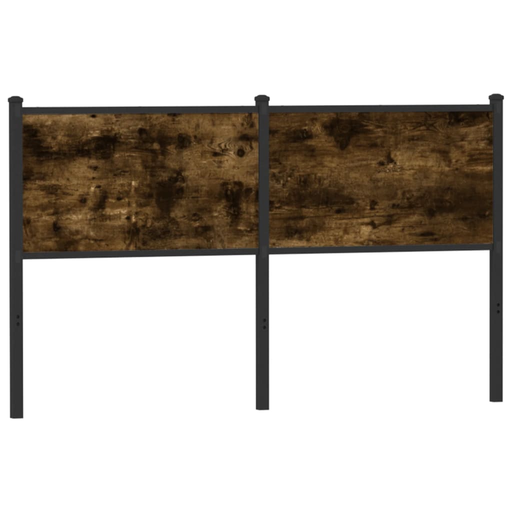 Replace Headboard Smoked Oak 140 cm Engineered Wood and Steel