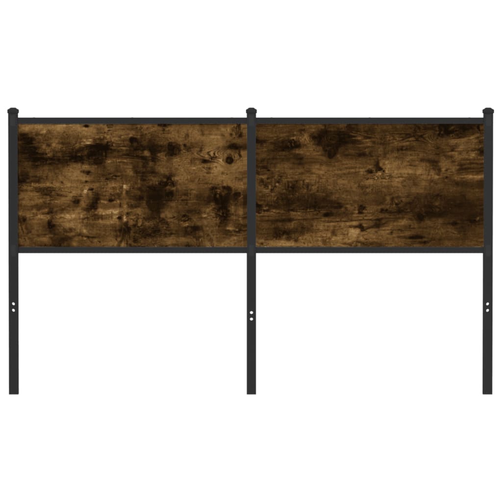 Replace Headboard Smoked Oak 140 cm Engineered Wood and Steel