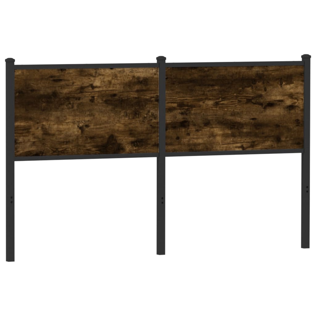 Replace Headboard Smoked Oak 140 cm Engineered Wood and Steel