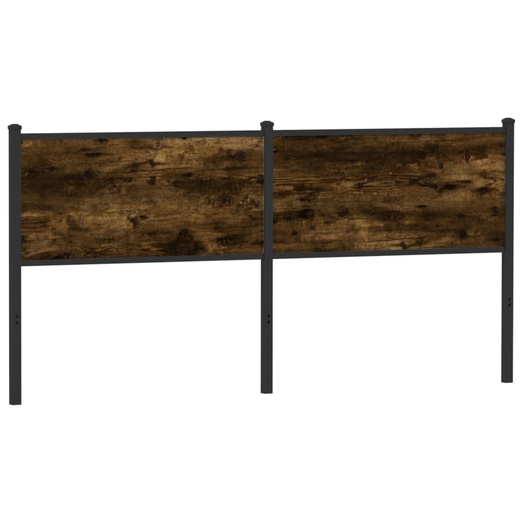 Replace Headboard Smoked Oak 160 cm Engineered Wood and Steel