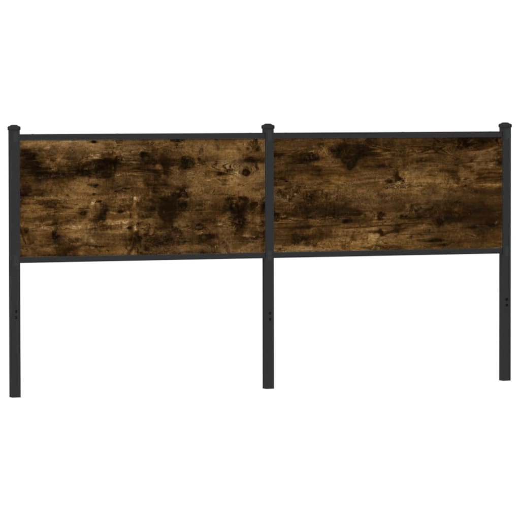Replace Headboard Smoked Oak 180 cm Engineered Wood and Steel