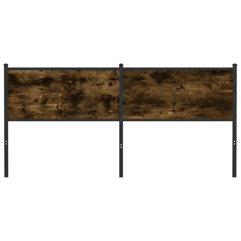 Replace Headboard Smoked Oak 180 cm Engineered Wood and Steel