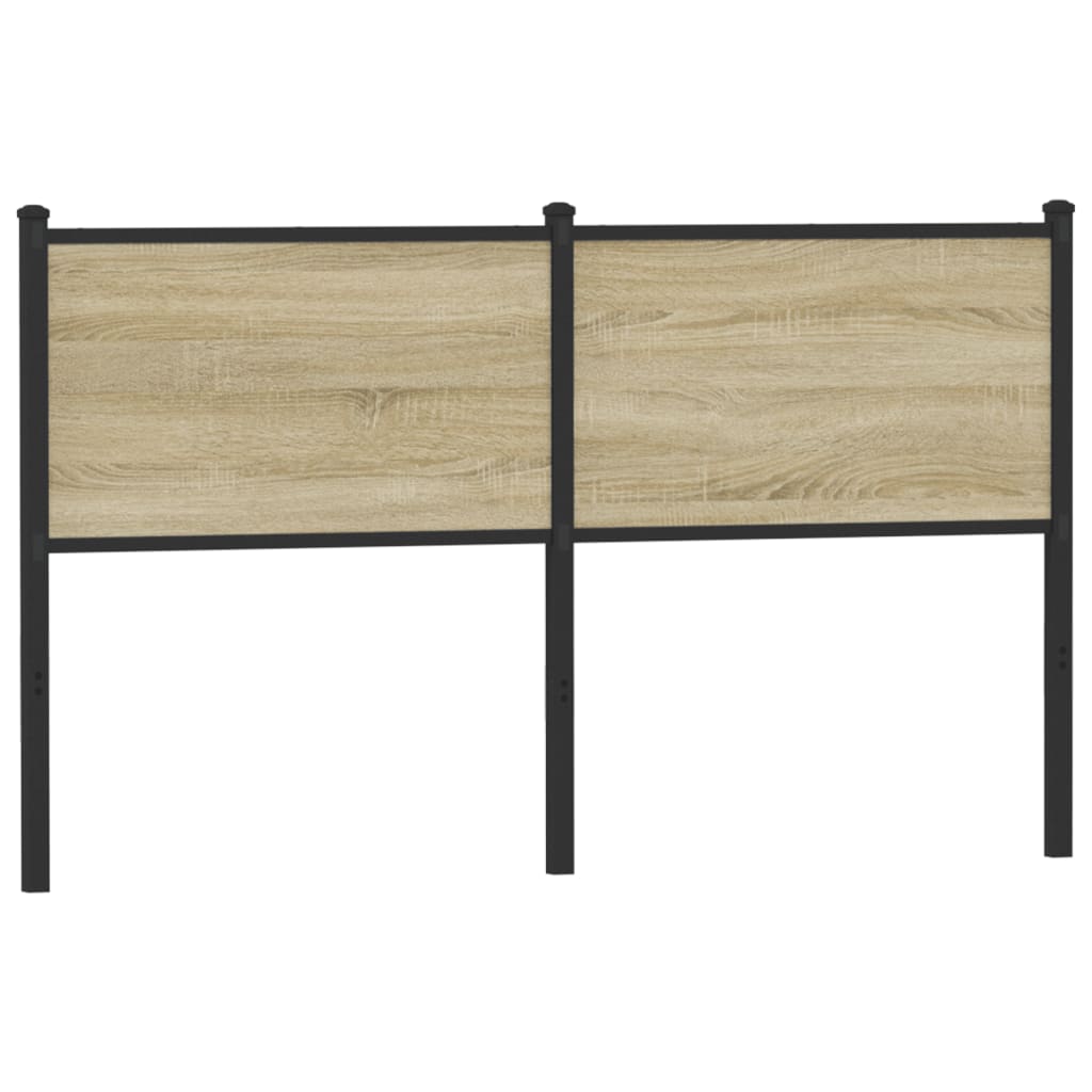 vidaXL Headboard Sonoma 150 cm Engineered Wood and Steel