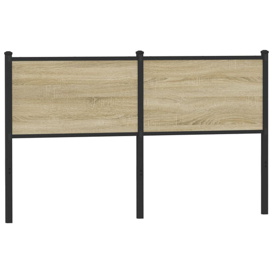 vidaXL Headboard Sonoma 150 cm Engineered Wood and Steel