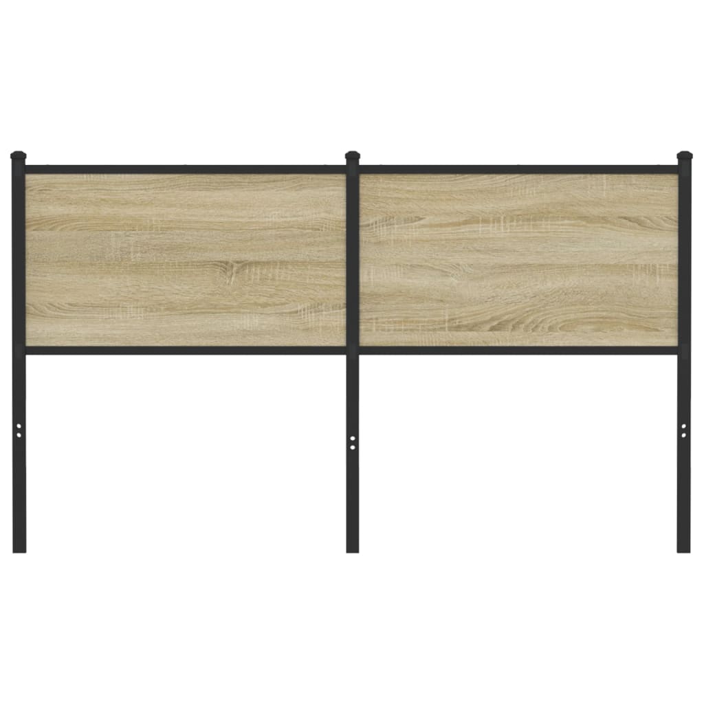 vidaXL Headboard Sonoma 150 cm Engineered Wood and Steel