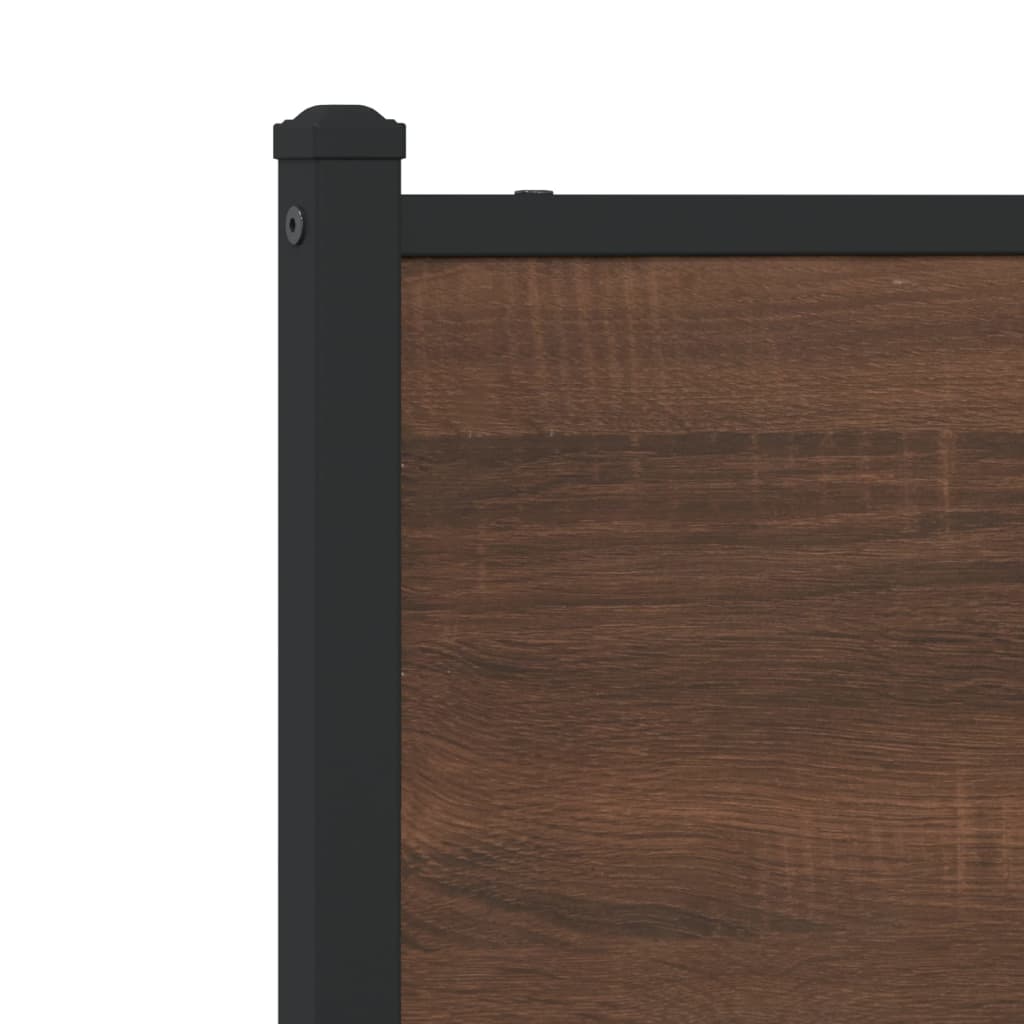 Replace Headboard Brown Oak 80 cm Engineered Wood and Steel