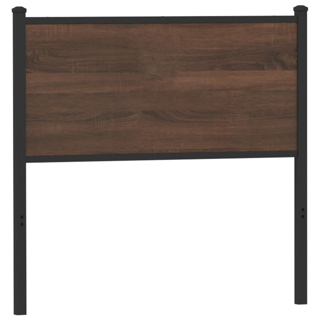 Replace Headboard Brown Oak 90 cm Engineered Wood and Steel
