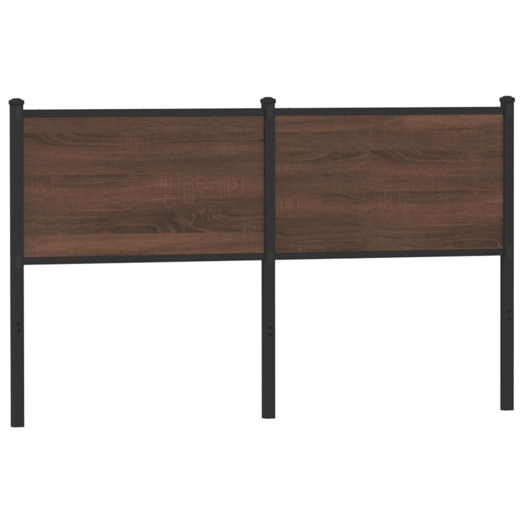 Replace Headboard Brown Oak 140 cm Engineered Wood and Steel