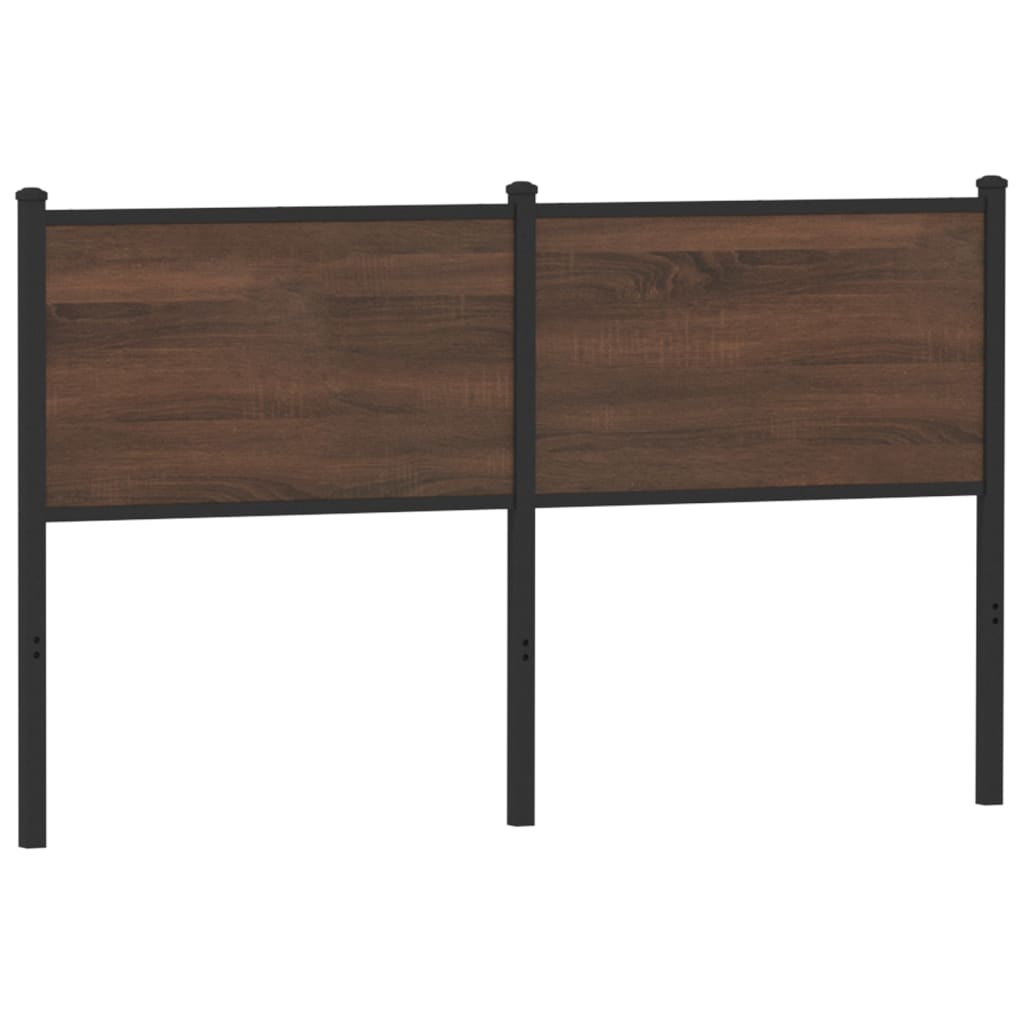 Replace Headboard Brown Oak 140 cm Engineered Wood and Steel
