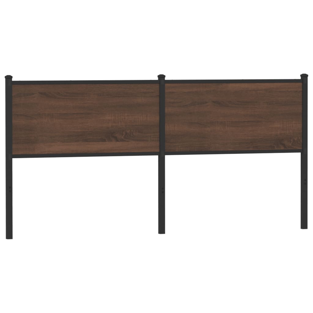 Replace Headboard Brown Oak 180 cm Engineered Wood and Steel